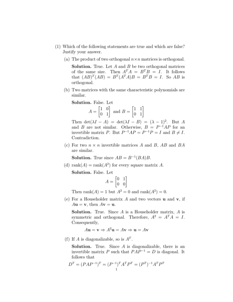 1-which-of-the-following-statements-are-true-and-which-are-false