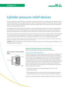 Cylinder pressure-relief devices