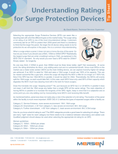 Understanding Ratings for Surge Protection Devices