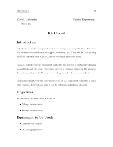 RL Circuit - Kuwait University