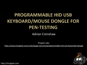 Programmable HID USB Keystroke Dongle
