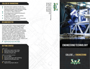 Engineering technology - Wayne State University