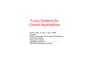 Fuzzy Systems for Control Applications