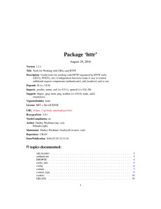 Package `httr` | R-Project