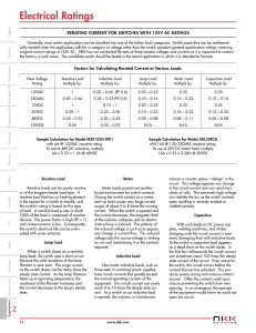 Electrical Ratings