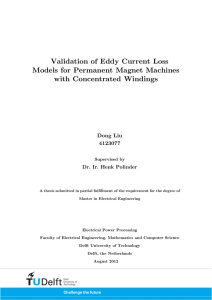 Validation of Eddy Current Loss Models for Permanent Magnet