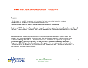 Electromechanical Transducers - University of Delaware Dept. of