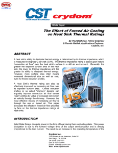 The Effect of Forced Air Cooling on Heat Sink Thermal - Digi-Key