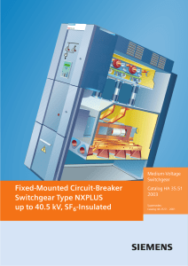 Fixed-Mounted Circuit-Breaker Switchgear Type NXPLUS