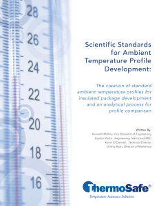Scientific Standards for Ambient Temperature Profile