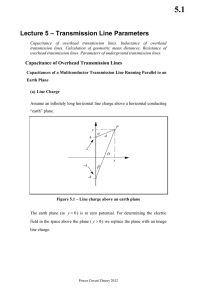 Lecture 5 – Transmission Line Parameters