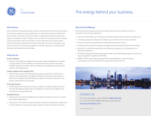 The energy behind your business.