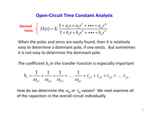 Open-Circuit Time Constant Analysis