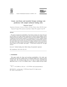 Linear, non-linear and essential foreign exchange rate prediction with