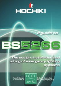 The design, installation and wiring of emergency lighting systems