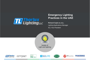 Emergency Lighting Practices in the UAE