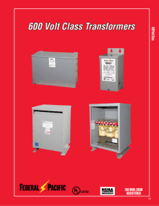 600 Volt Class Transformers