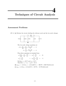Techniques of Circuit Analysis