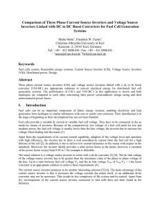 Comparison of Three Phase Current Source Inverters and Voltage