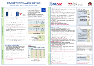 solar pv stand-alone systems