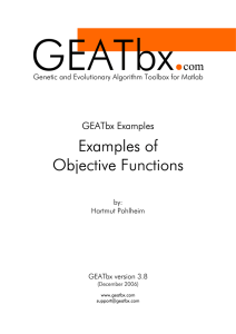 Examples of Objective Functions