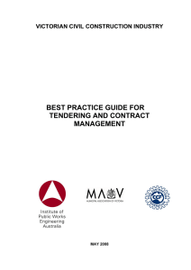 Victorian Civil Construction Industry Best Practice Guide for