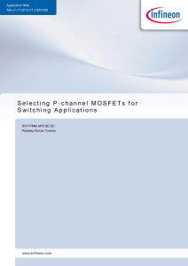 Selecting P-channel MOSFETs for Switching Applications