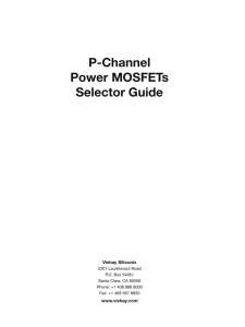 P-Channel Power MOSFETs Selector Guide