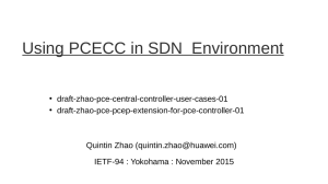 2.4 PCECC an IETF-based SDN Controller