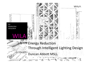 Energy Reduction Through Intelligent Lighting Design