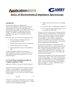 Basics of Electrochemical Impedance Spectroscopy