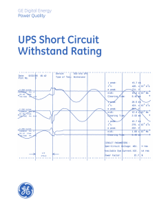 UPS Short Circuit Withstand Rating