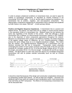 Sequence Impedances of Transmission Lines