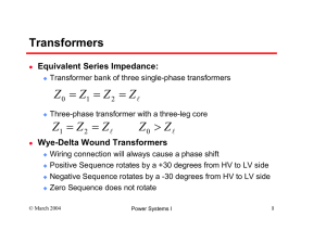 Zero-Sequence in a Transformer
