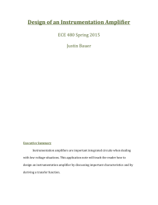 Design of an Instrumentation Amplifier