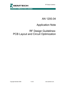 AN 1200.04 Application Note RF Design Guidelines: PCB Layout