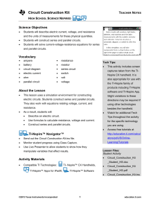 Teacher Notes PDF - Texas Instruments