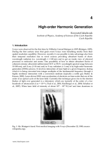 High-order Harmonic Generation