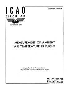 MEASUREMENT OF AMBIENT AIR TEMPERATURE IN FLIGHT