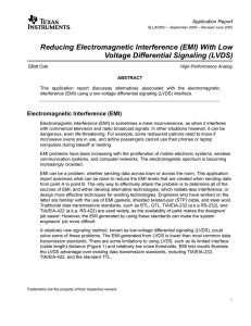 Reducing Electromagnetic Interference with