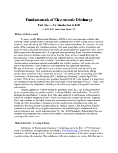 Fundamentals of Electrostatic Discharge