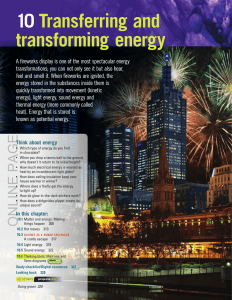 10 Transferring and transforming energy