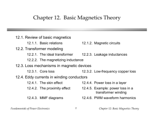 Chapter 12. Basic Magnetics Theory