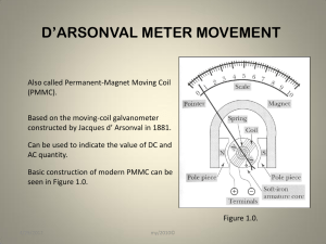 d`arsonval meter movement