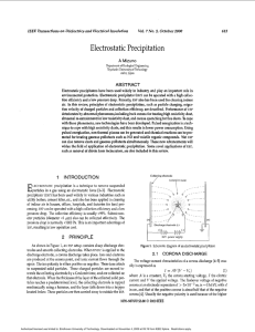 Electrostatic precipitation