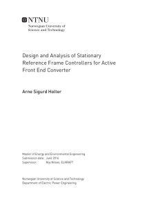 Design and Analysis of Stationary Reference Frame Controllers for