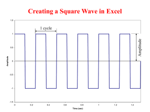 Creating a Square Wave in Excel