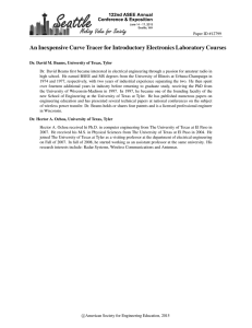 An Inexpensive Curve Tracer for Introductory Electronics Laboratory