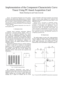 Implementation of Component Characteristic Curve Tracer