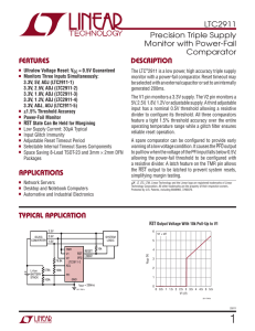 LTC2911 - Precision Triple Supply Monitor with Power